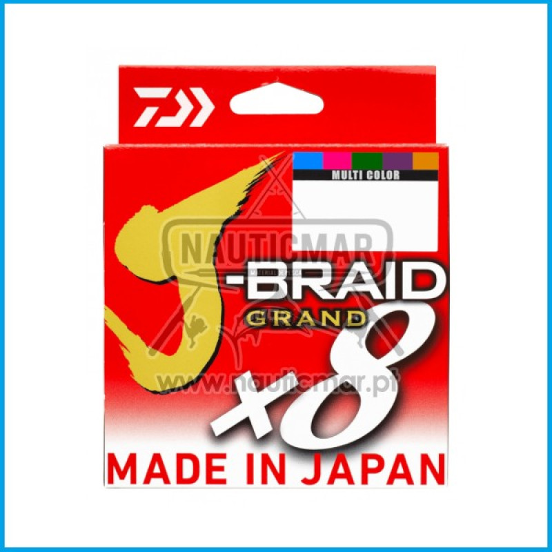 Daiwa J-Braid Grand x8 Multicolor 150m, 0.20mm