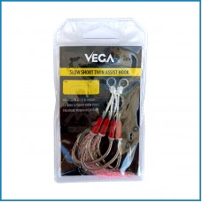 Assist Vega Slow Short Twin Red Flash nº4/0 2pcs