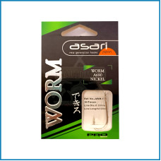 Anzois Empatados Asari Worm Pro nº4 0.30mm