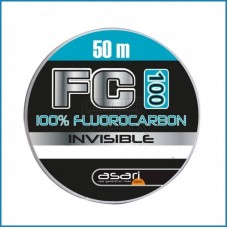 Linha Asari FC-100 100% Flurocarbon 0.37mm 50m